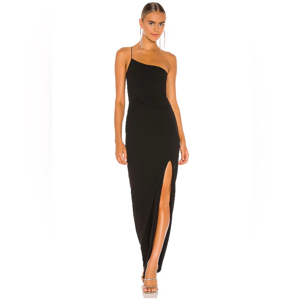 Nookie Black Lust One-Shoulder Gown